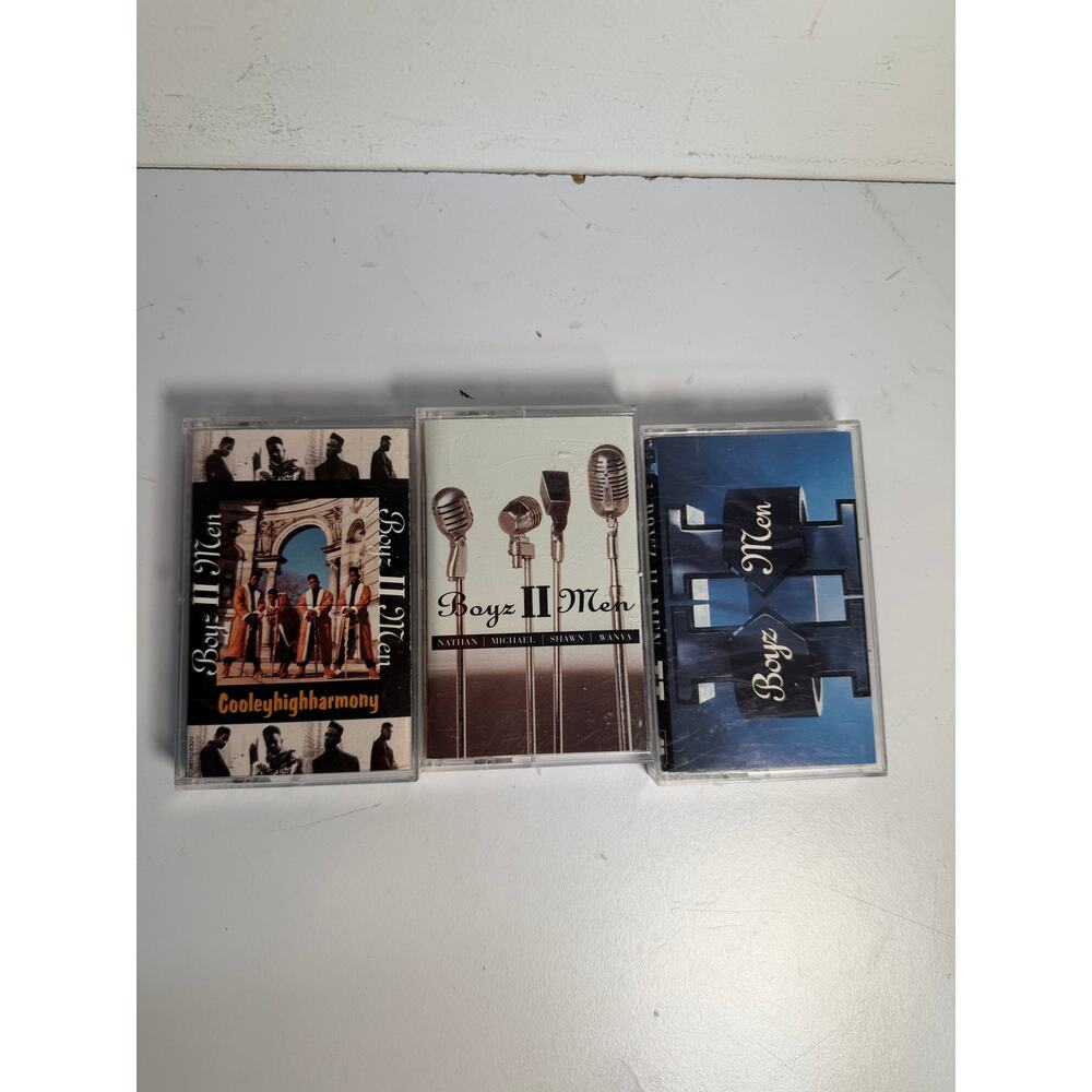 Boyz II Men Casette lot of 3 CooleyhighHarmony II Nathan Michael Shawn Wanya set